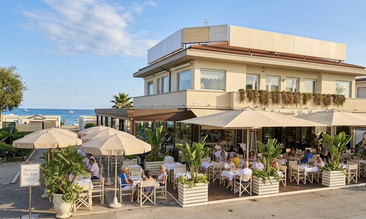 Caffè Fappani sul lungomare di Viareggio